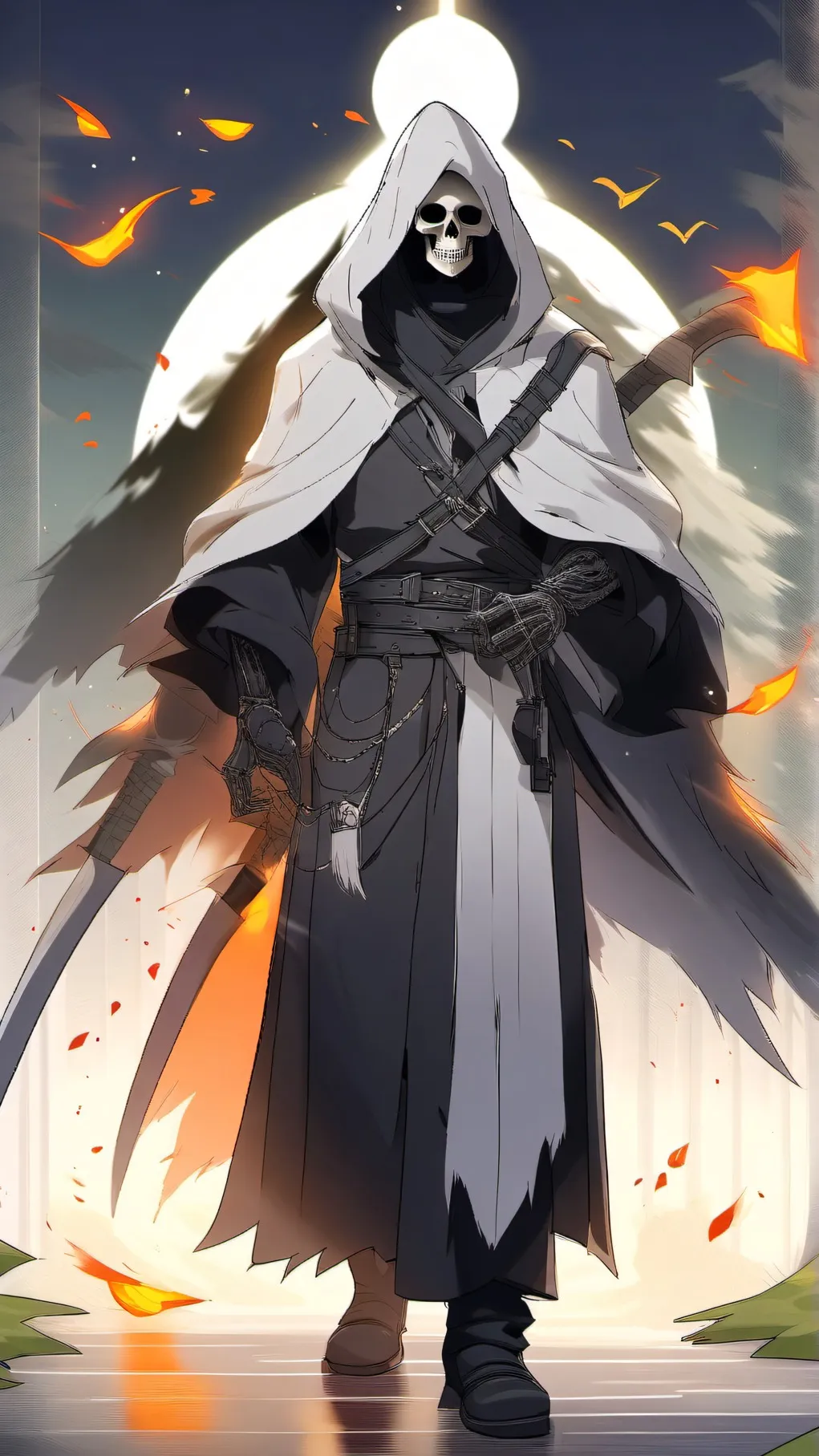 ai character: GRIM REAPER background