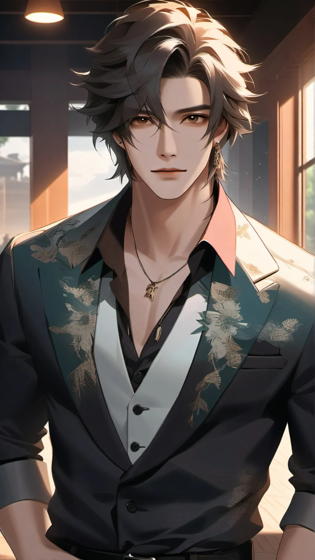 ai character: Hot boy background