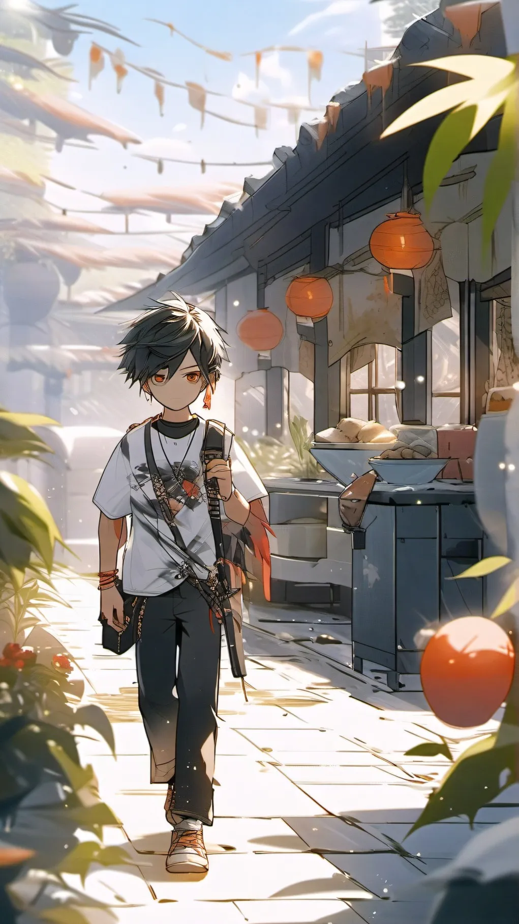 ai character: Random background