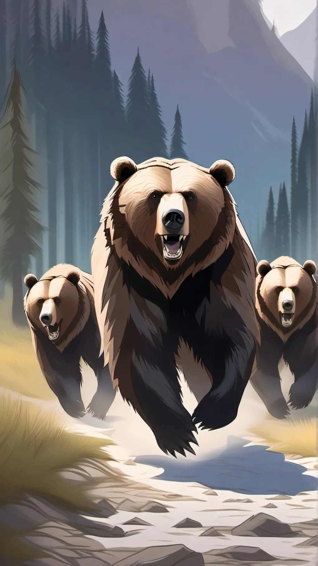 ai character: bear background