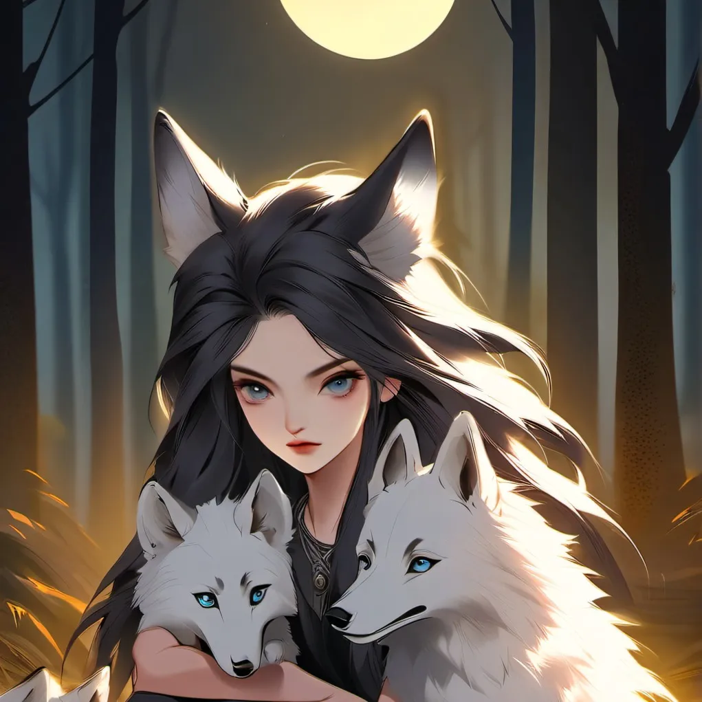 chat with ai character: wolf girl
