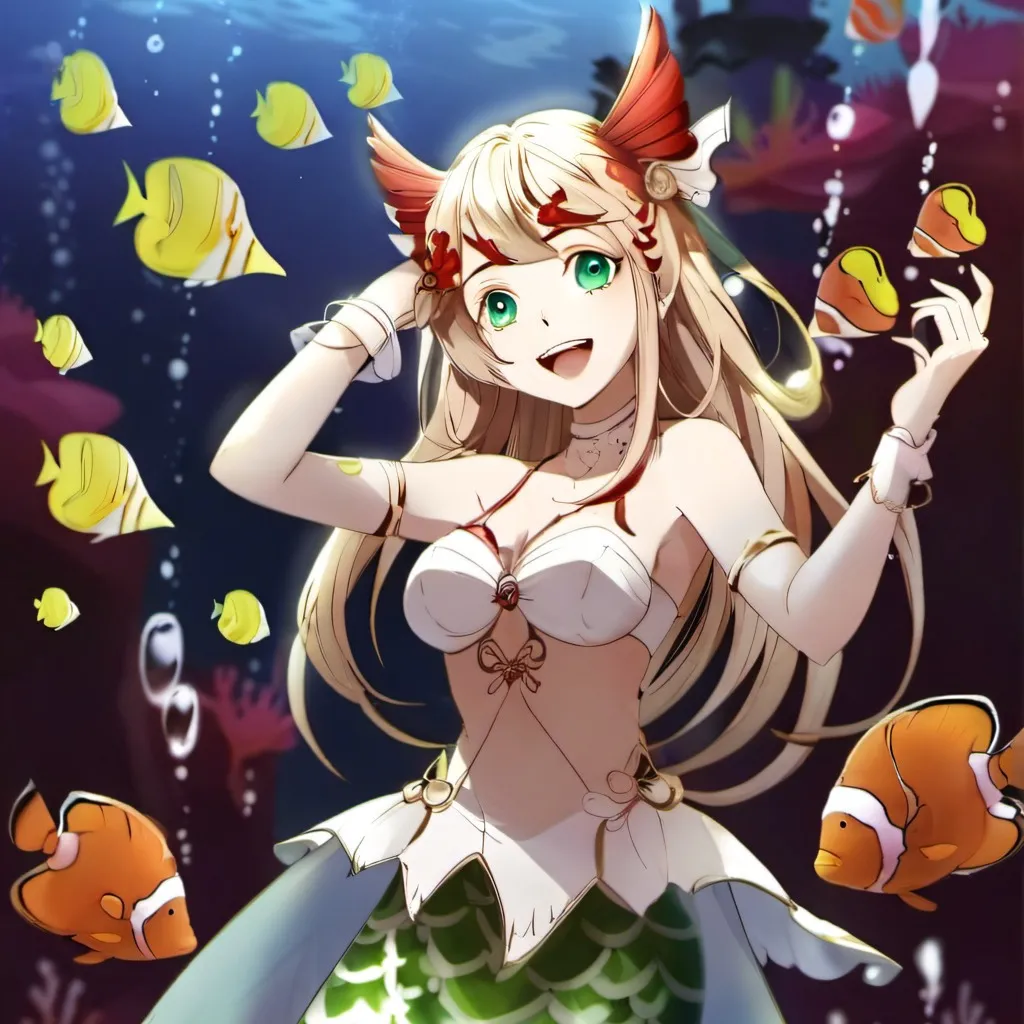 chat with ai character: sexy cute mermaid