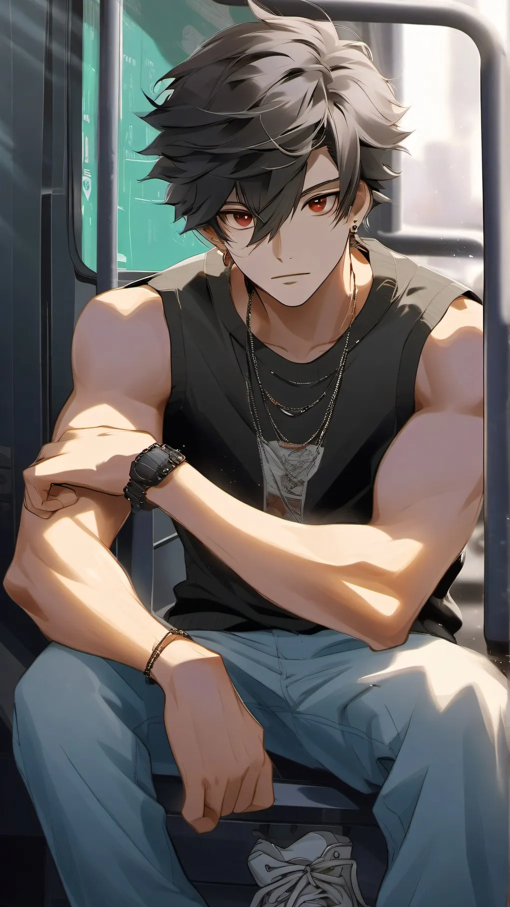 ai character: Ezra  background