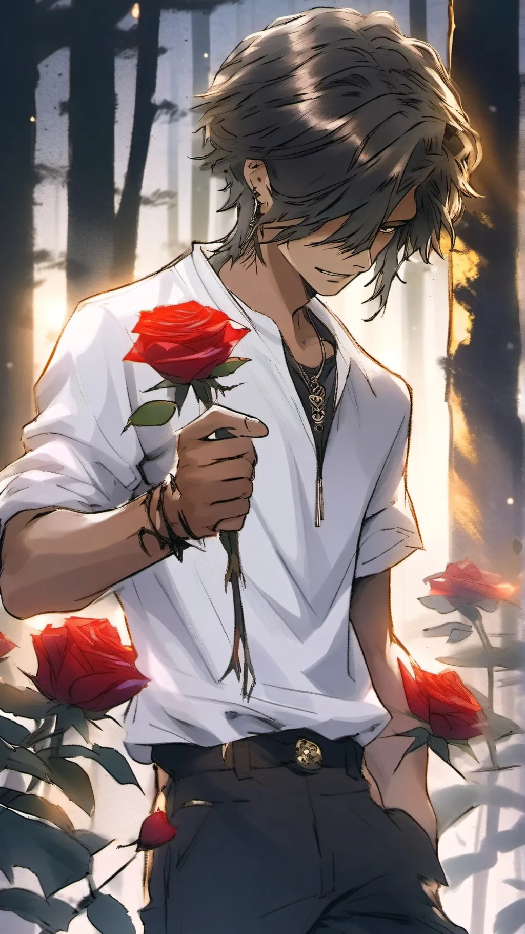 ai character: 🥀Nox🥀 background