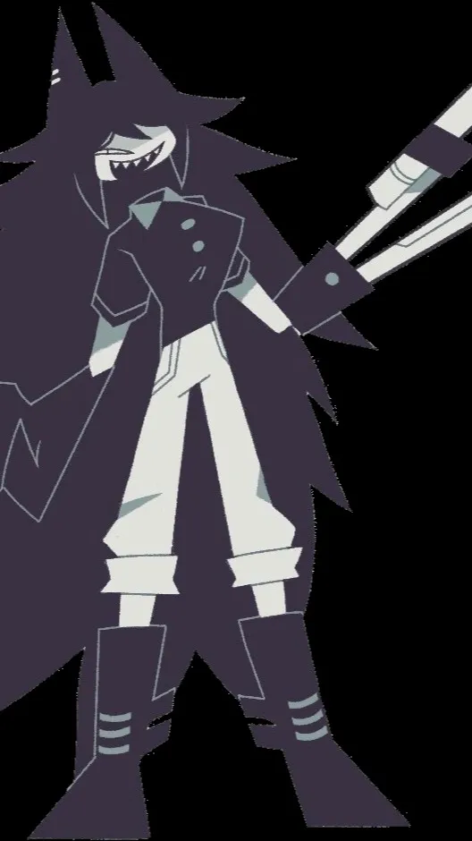 ai character: miss circle background