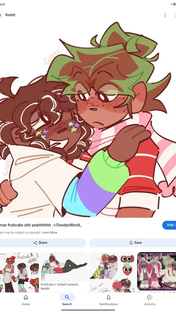 ai character: Fruitcake  background