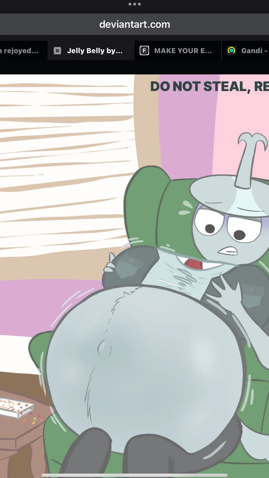 ai character: fat rejoyed Clukr. background