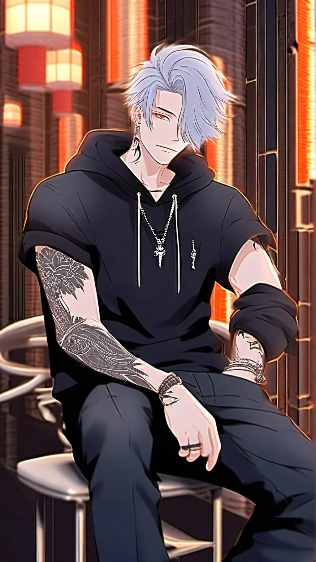 ai character: 𝒜𝒸𝑒 background