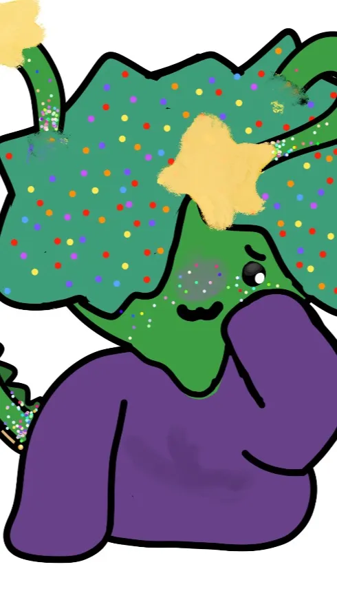 ai character: Rou the slimeMy oc background