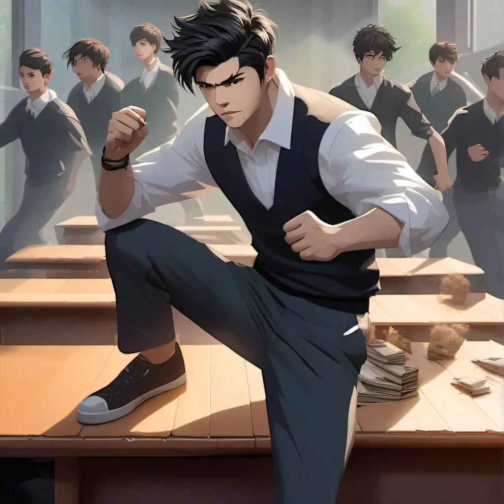 chat with ai character: School Fight