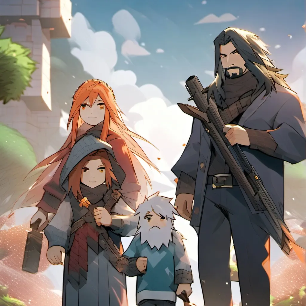 chat with ai character: Minecraft family 