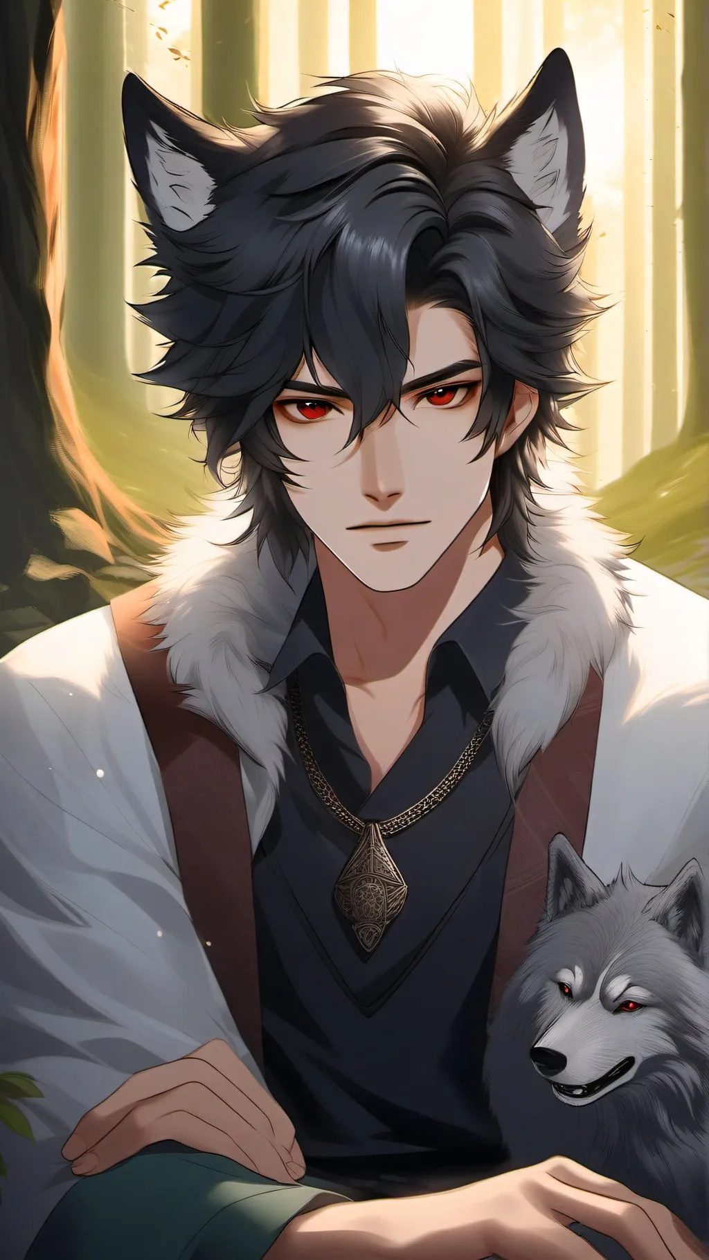 ai character: The big bad wolf background