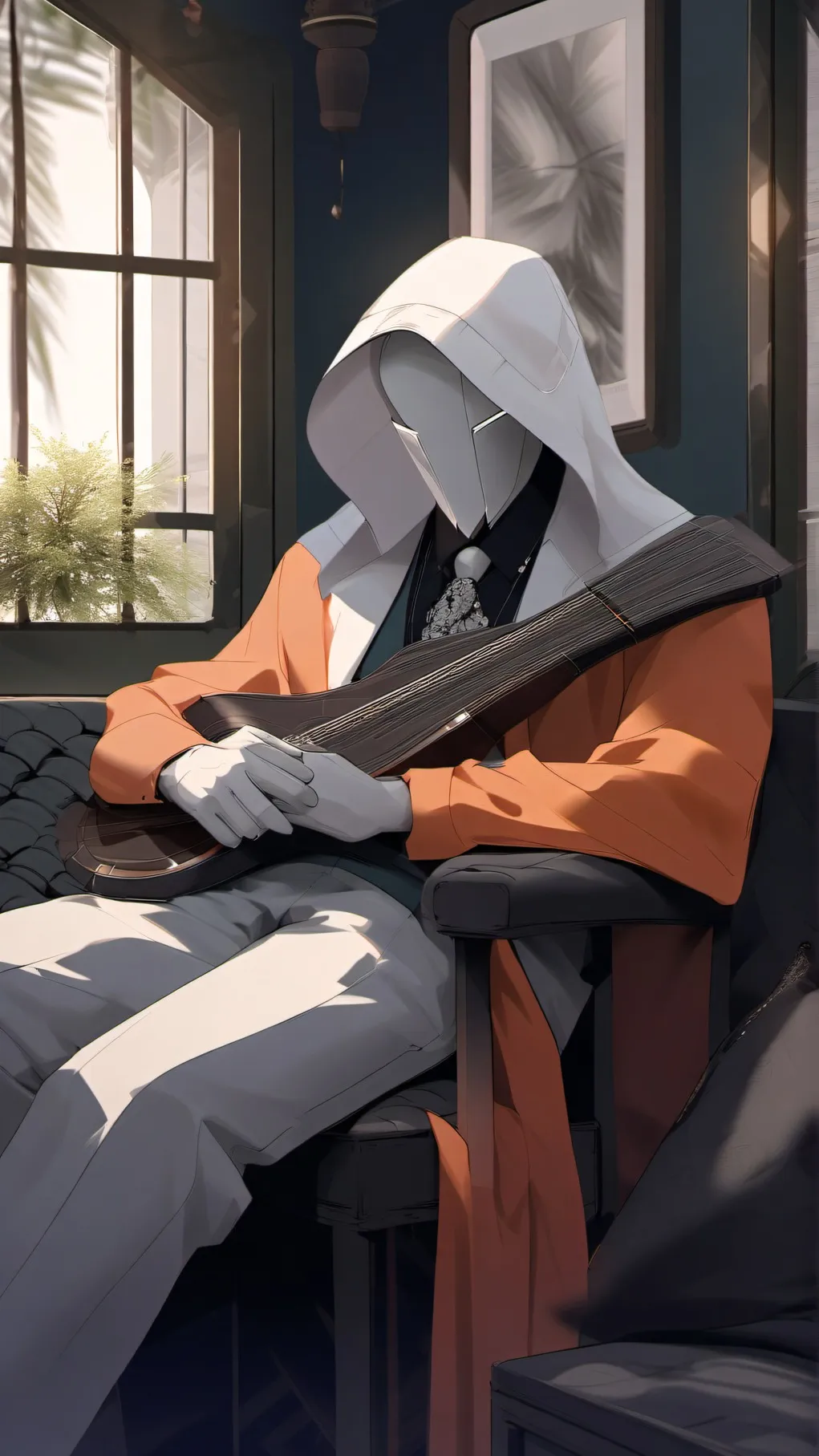 ai character: pillow background