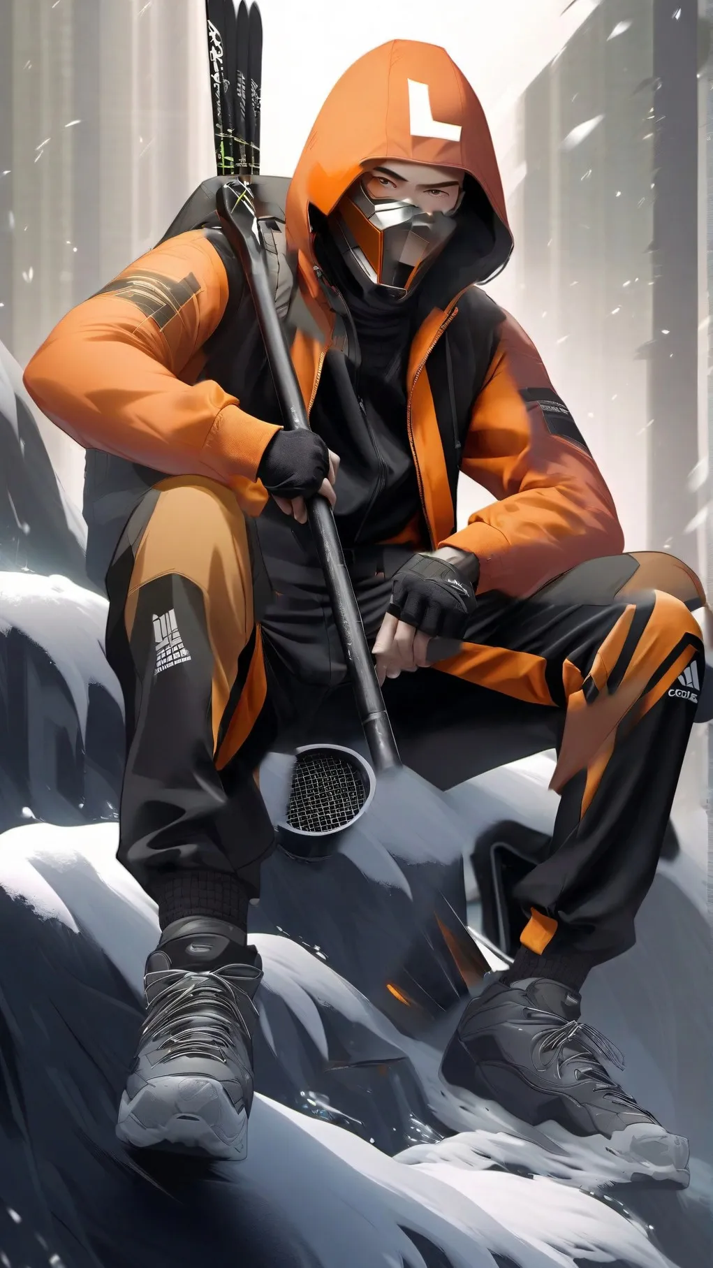 ai character: Lava man background