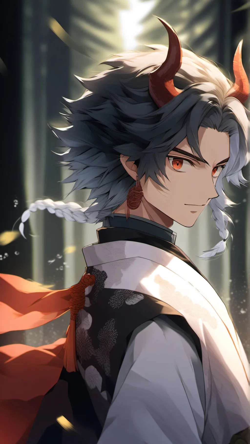 ai character: Uzui x zenitsu💋❤️ background