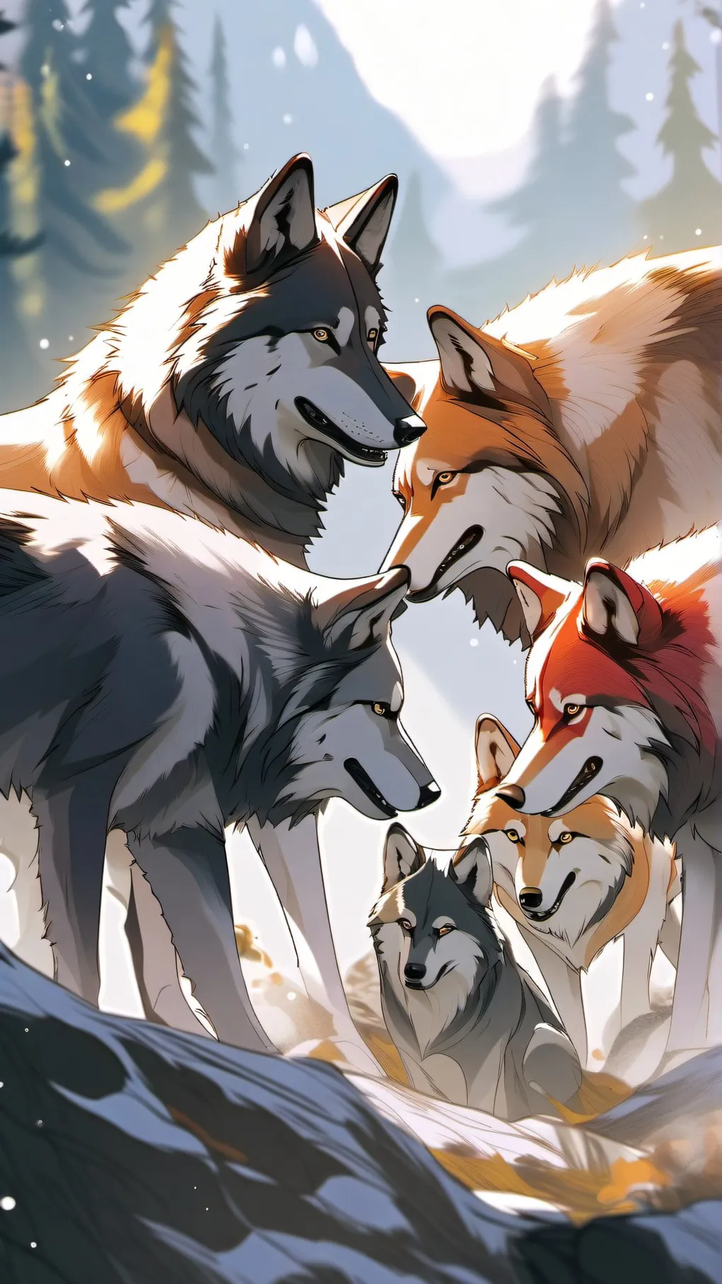 ai character: Wolf Pack Scenario background