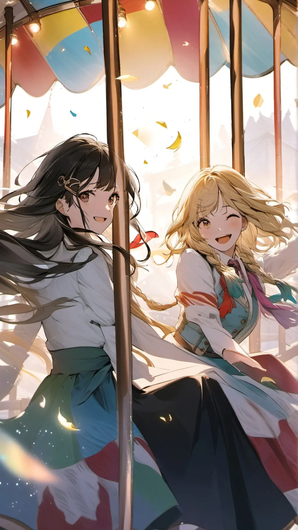 ai character: FOREVER dede +lola background