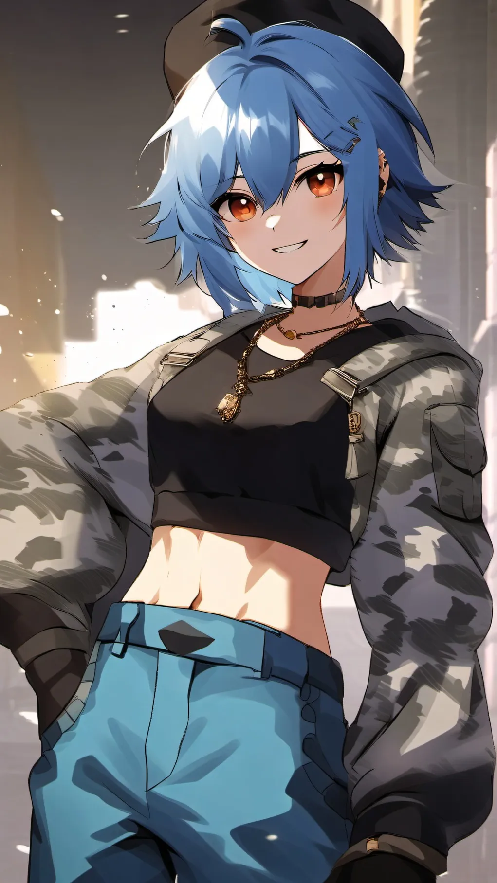 ai character: female Guest 1337 background