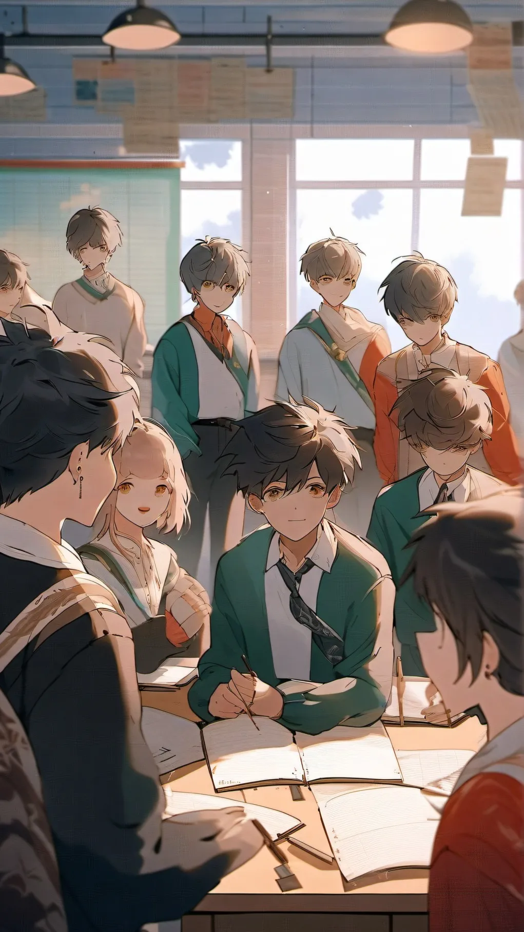 ai character: New school background