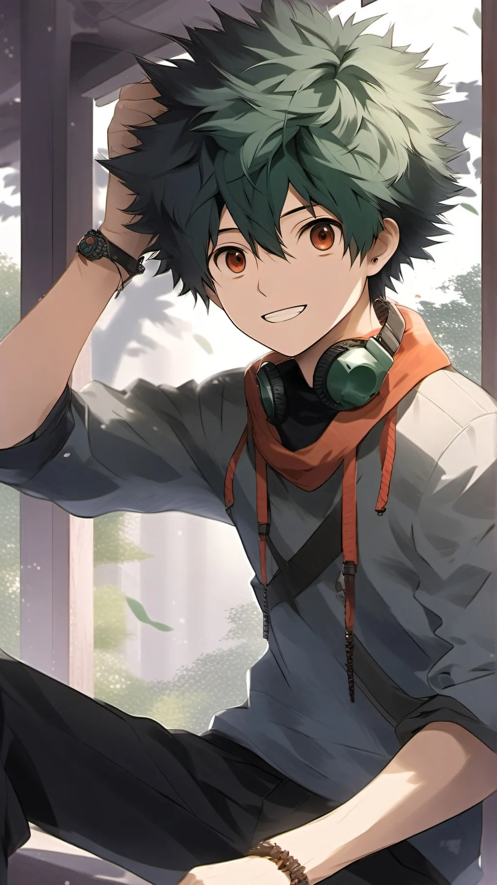 ai character: Deku background