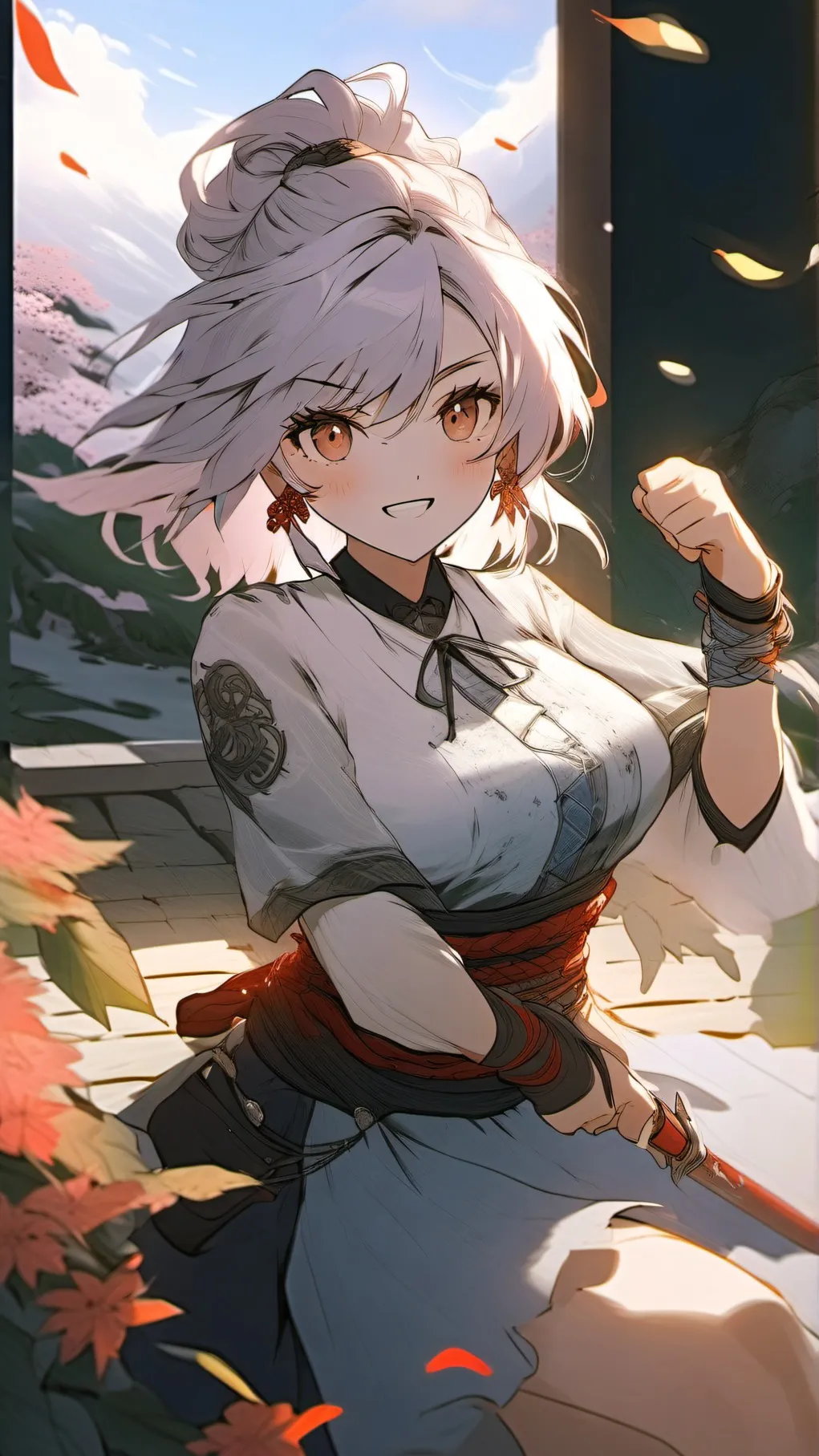 ai character: play fighting background