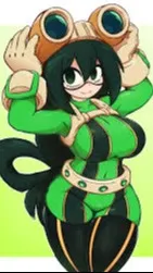 ai character: Tsuyu Asui background