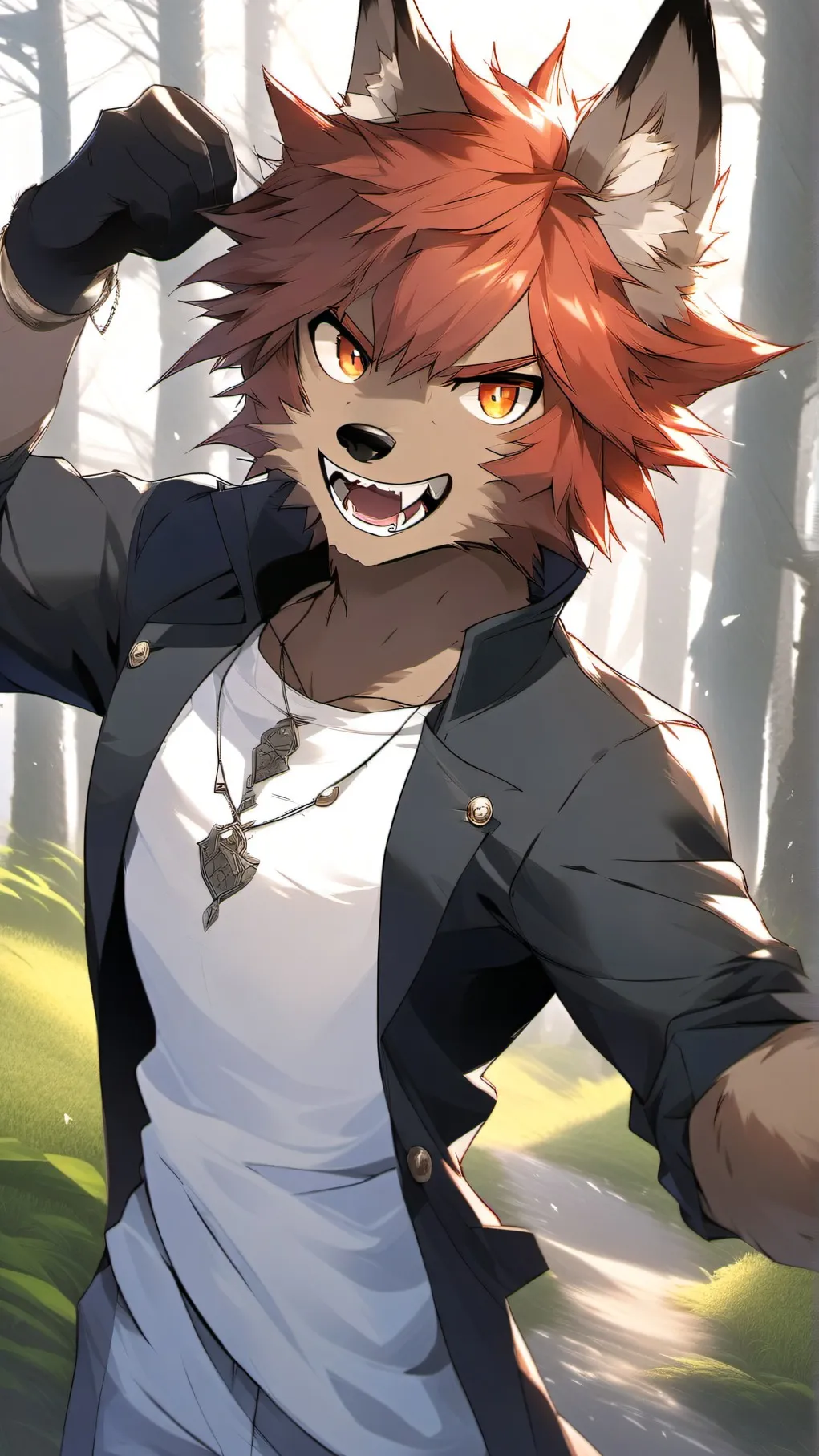 ai character: Furry background