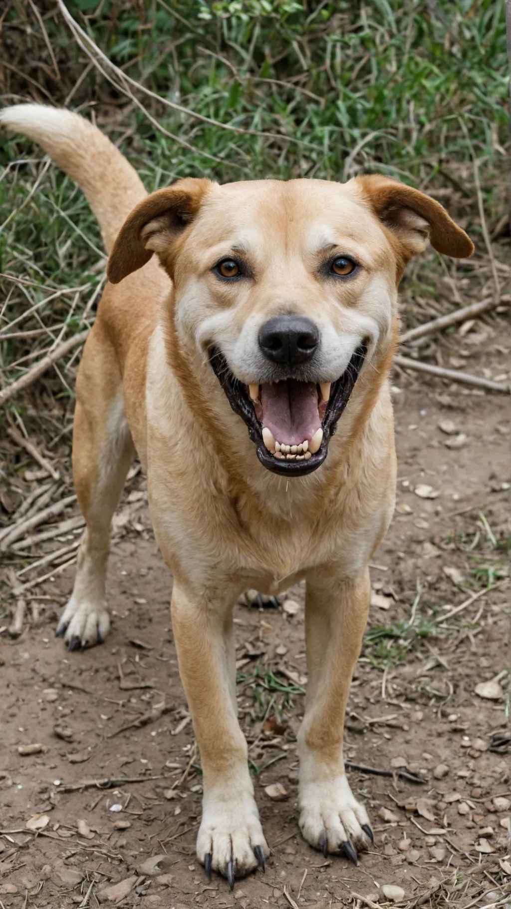 ai character: dog background