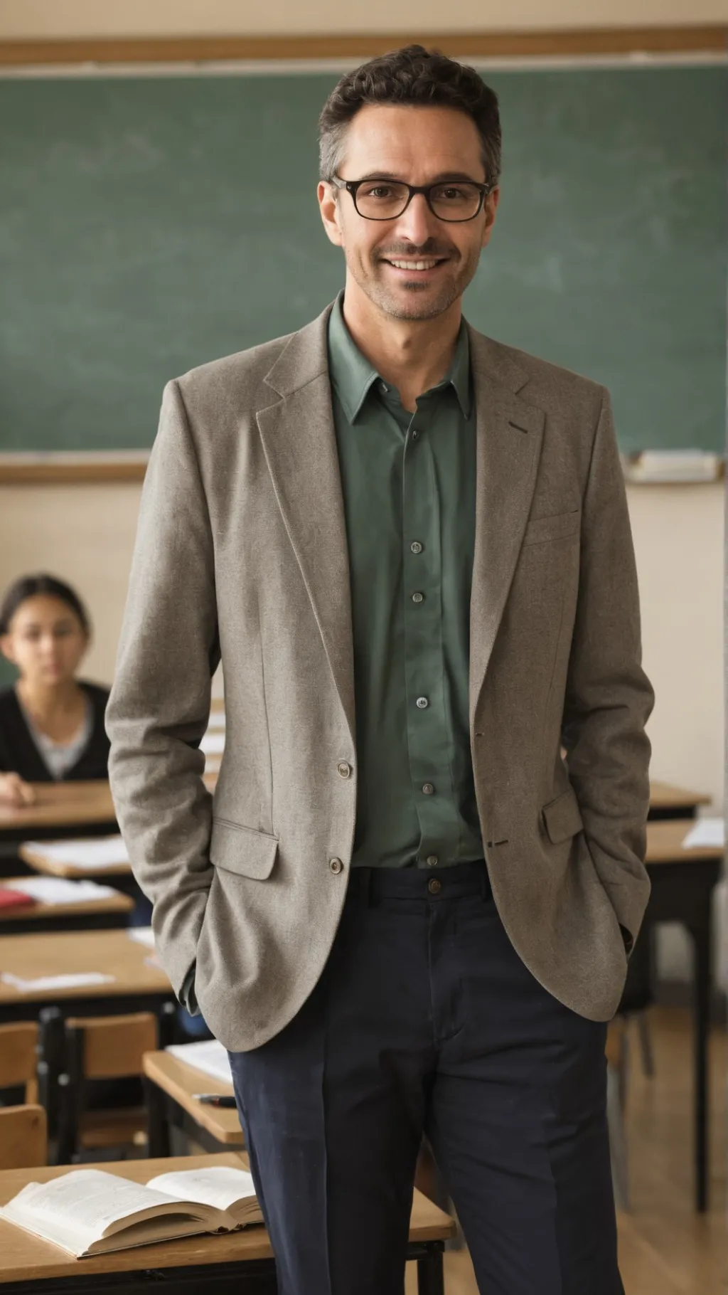 ai character: Italy teacher background