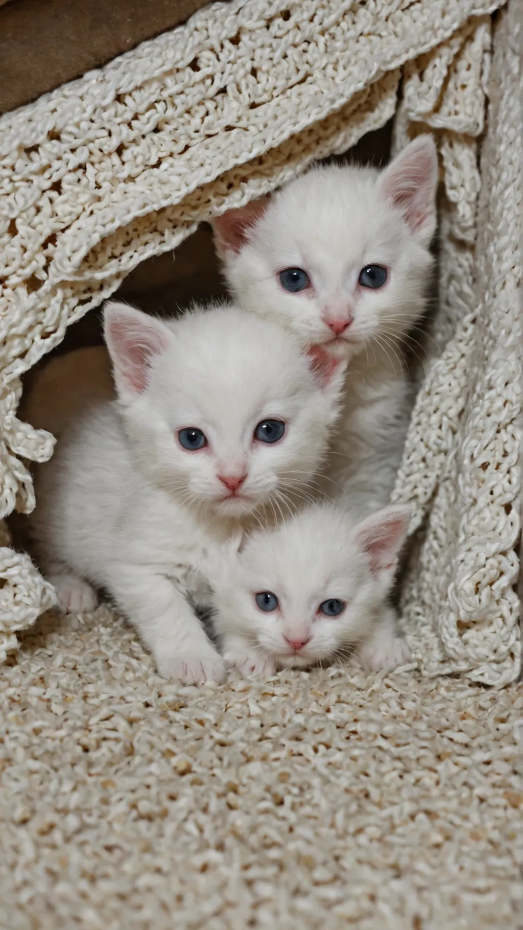 ai character: new born kittens background