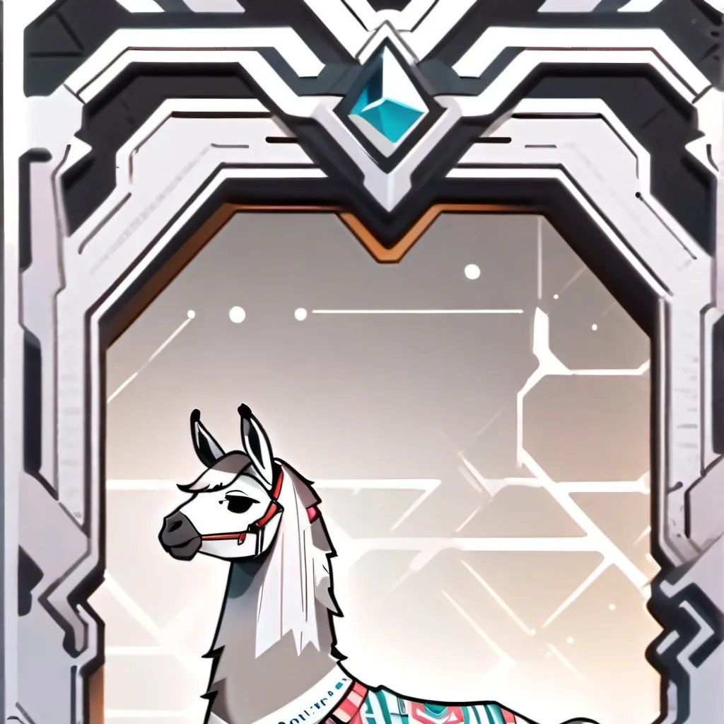 chat with ai character: robotic llama