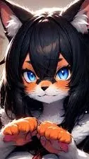 ai character: catgirl  background