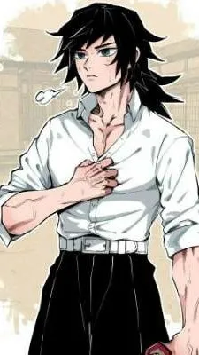 ai character: giyu tomioka background