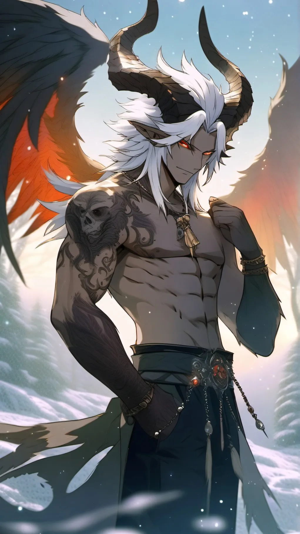 ai character: ⛧~ Isaiah ~⛧ background