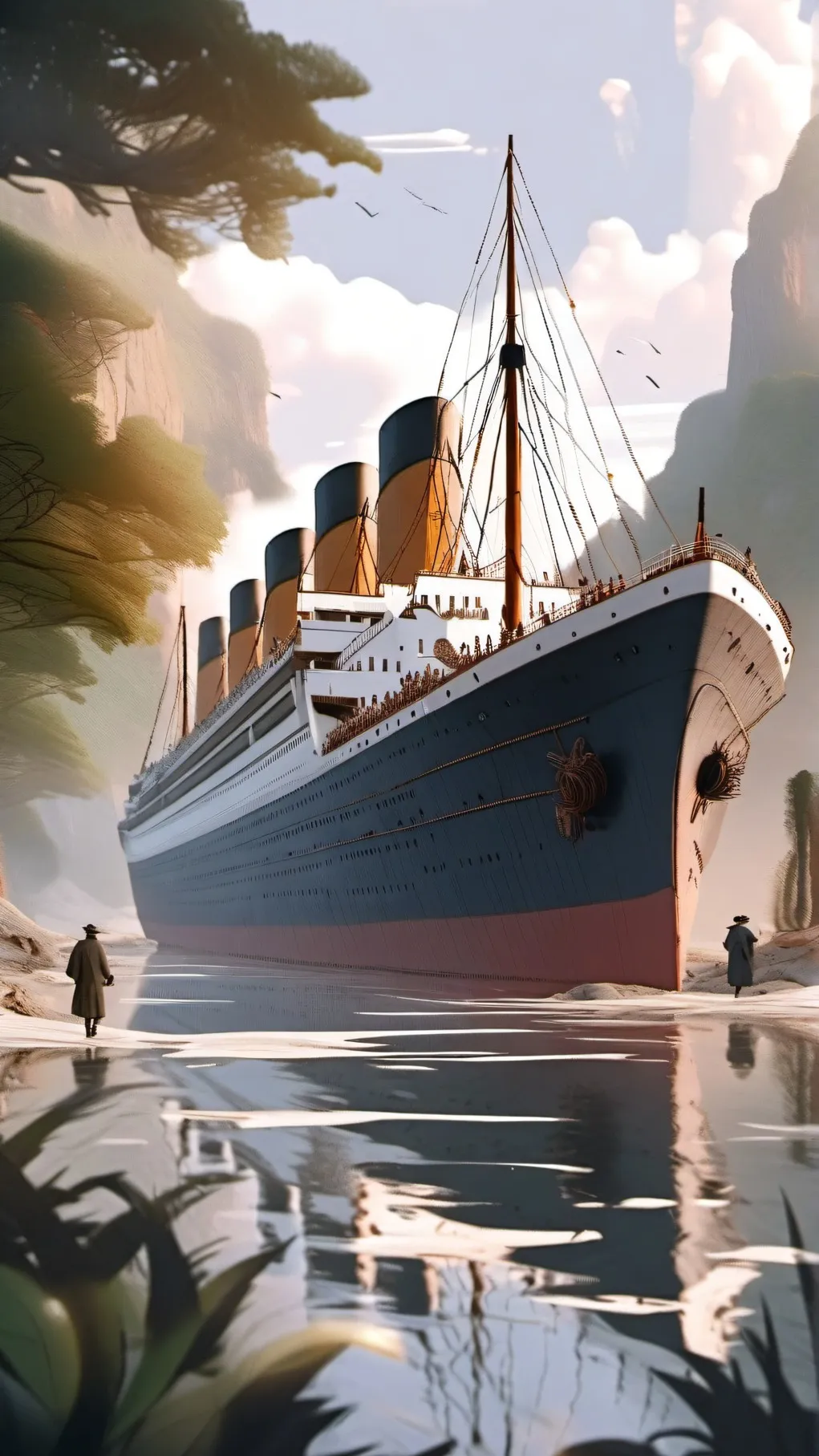 ai character: forsaken titanic background