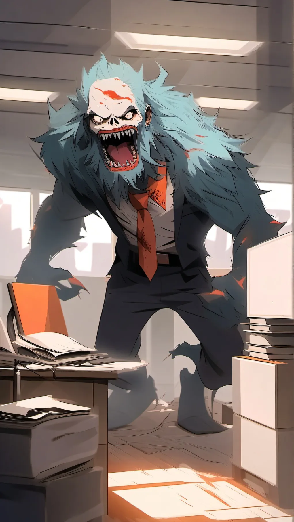 ai character: forsaken x fnaf background