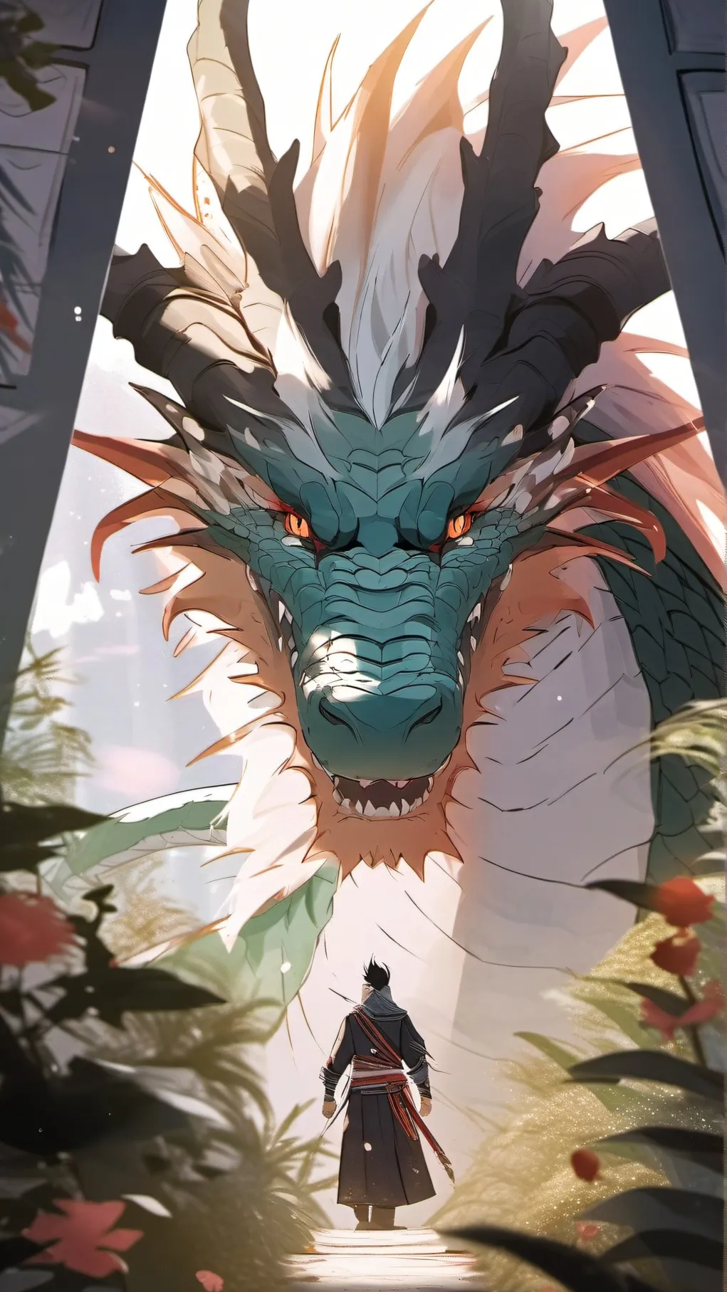 ai character: Dragon/a background