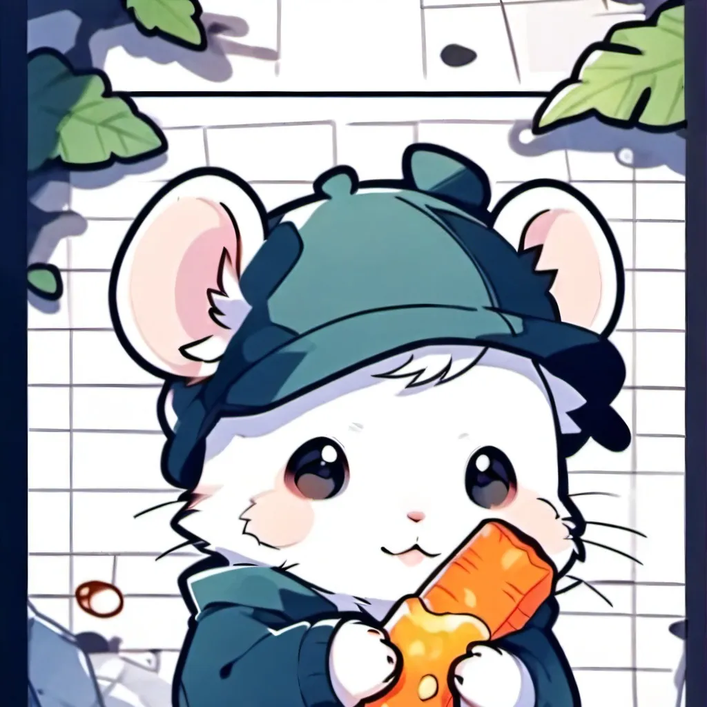 chat with ai character: Hamster eats wine