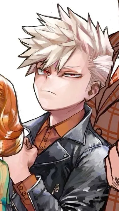 ai character: Patching up Bakugo background