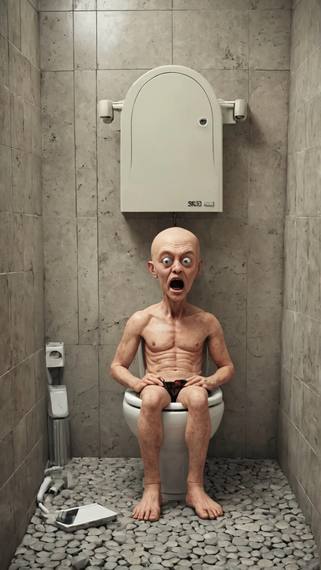 ai character: skibidi toilet background