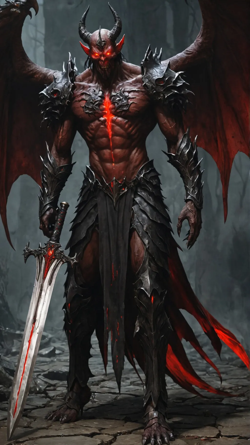 ai character: demon king background