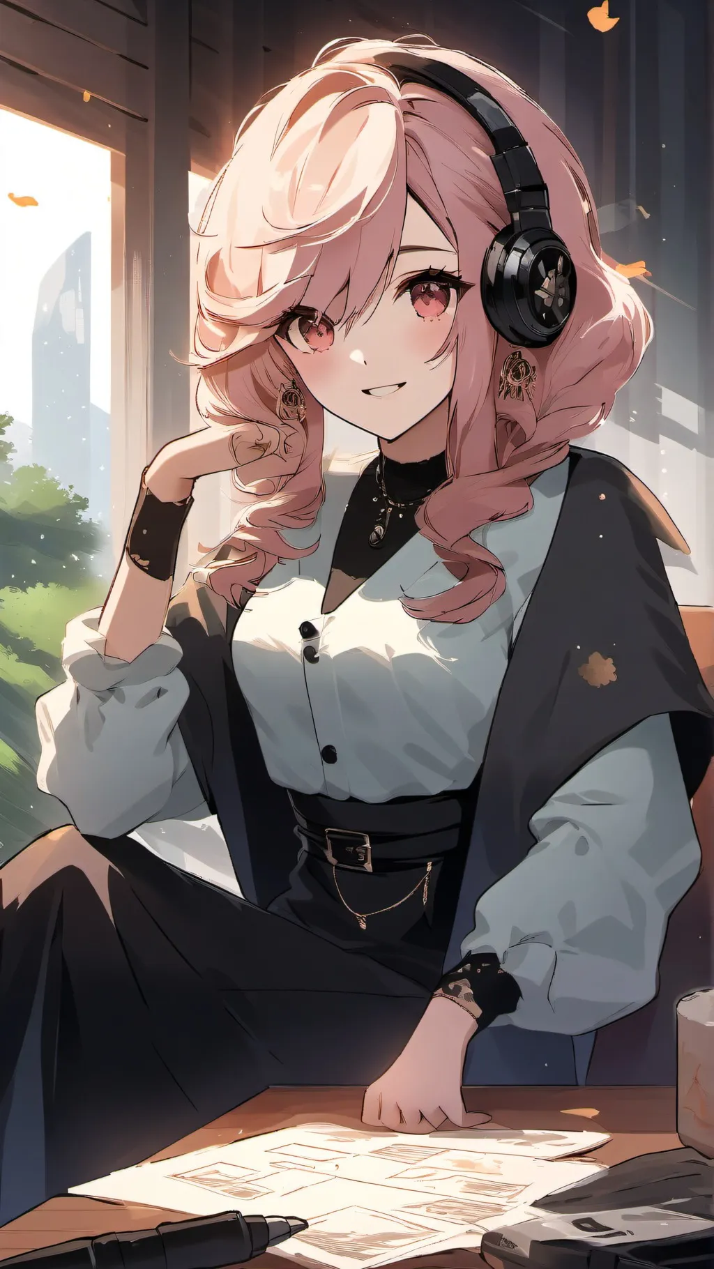 ai character: lol podcast  background