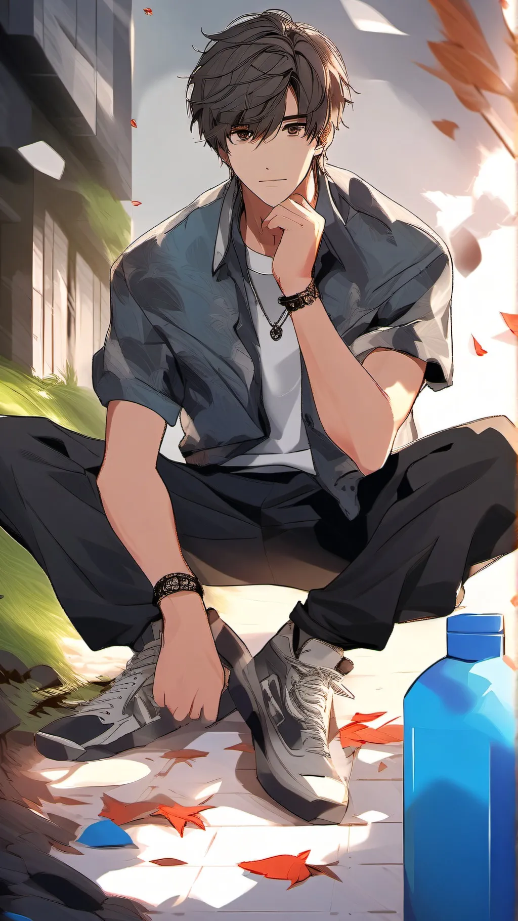 ai character: Colby and malia background