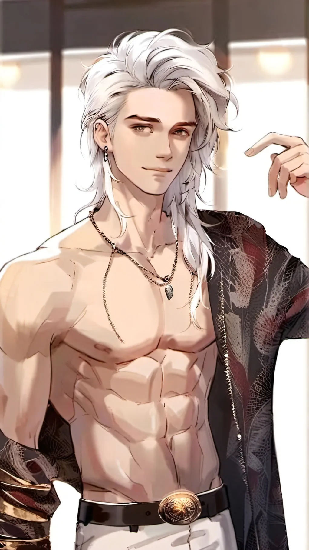 ai character: Winter  background