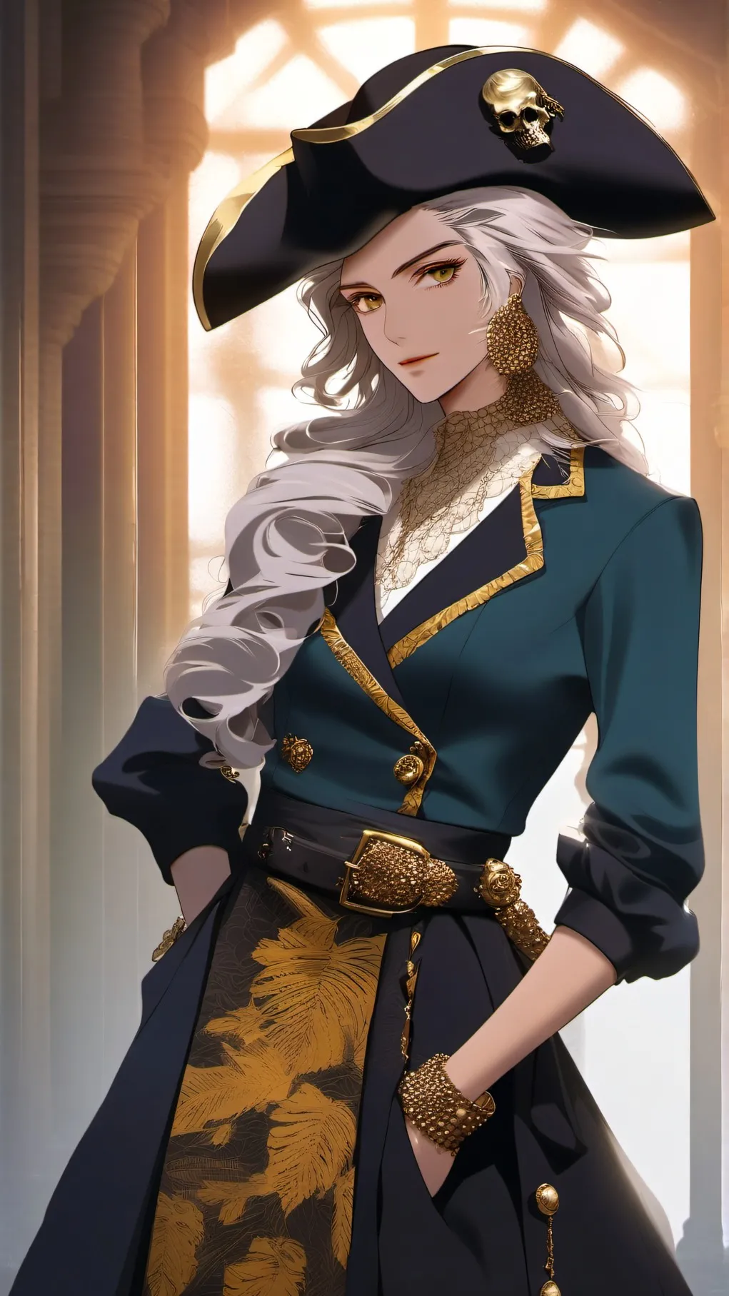 ai character: Cap Goldie Carter background