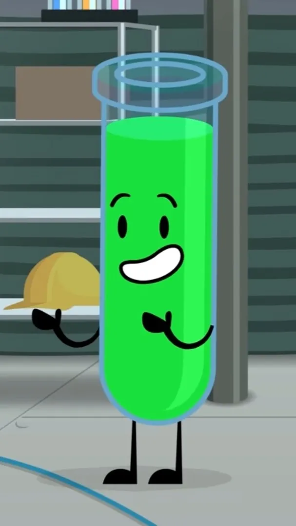 ai character: Test tube background