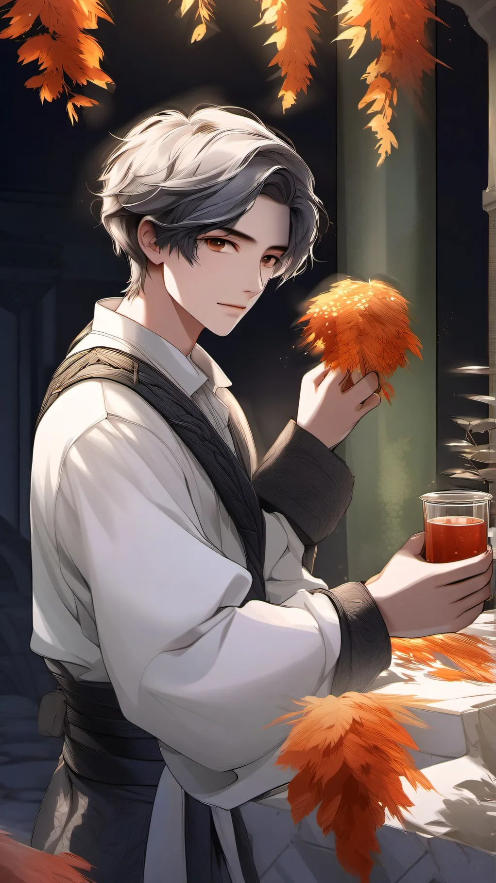 ai character: Okarun background