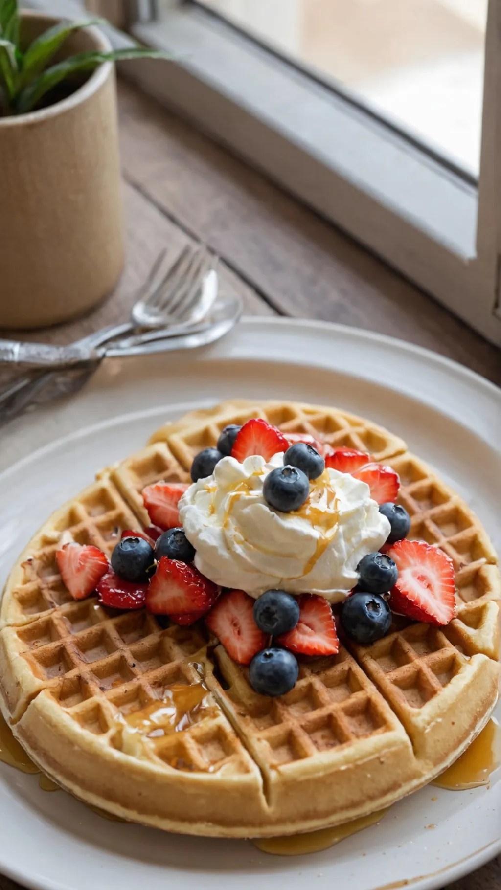 ai character: waffle background