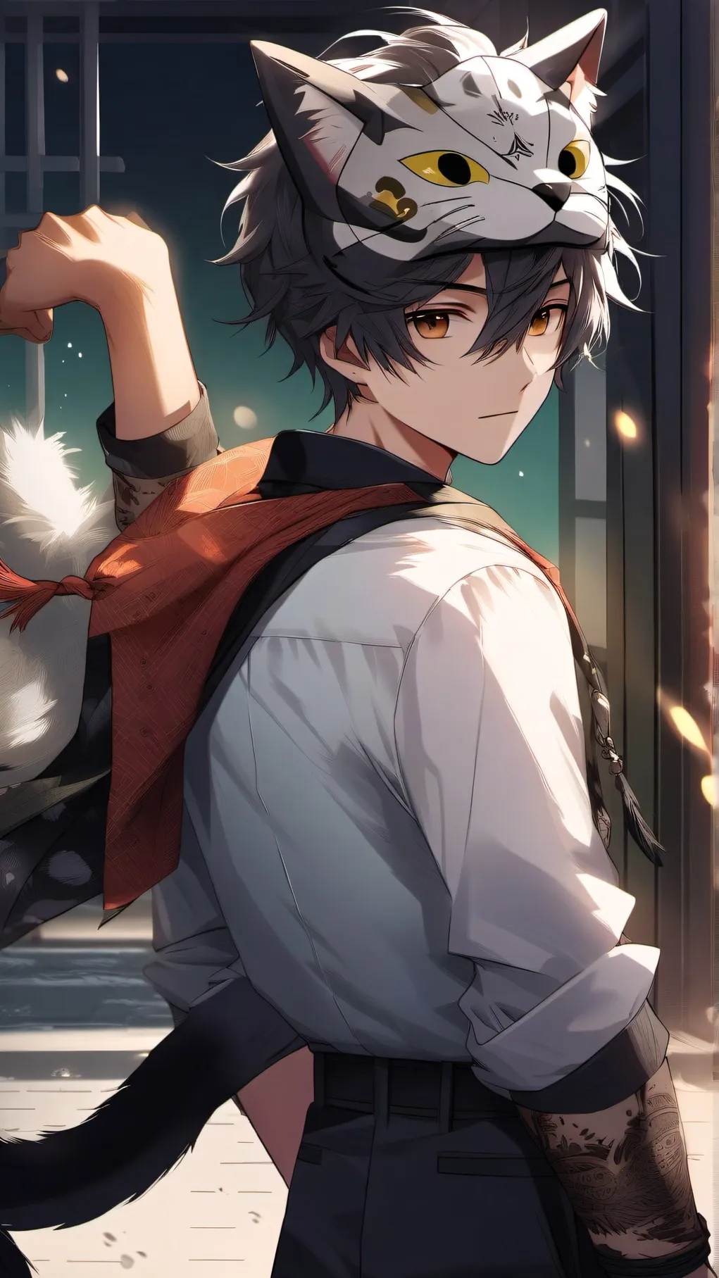 ai character: Therian boyfriend! background