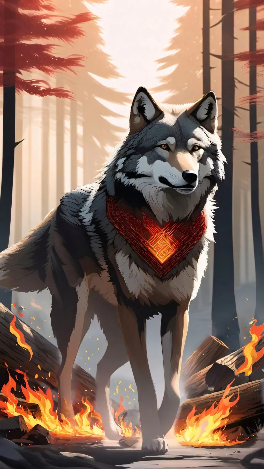 ai character: Fyre background